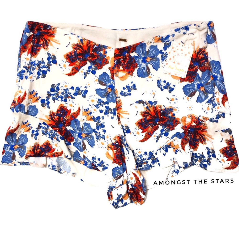 Free People Fiona Floral Print Flutter Shorts - Picture 5 of 8